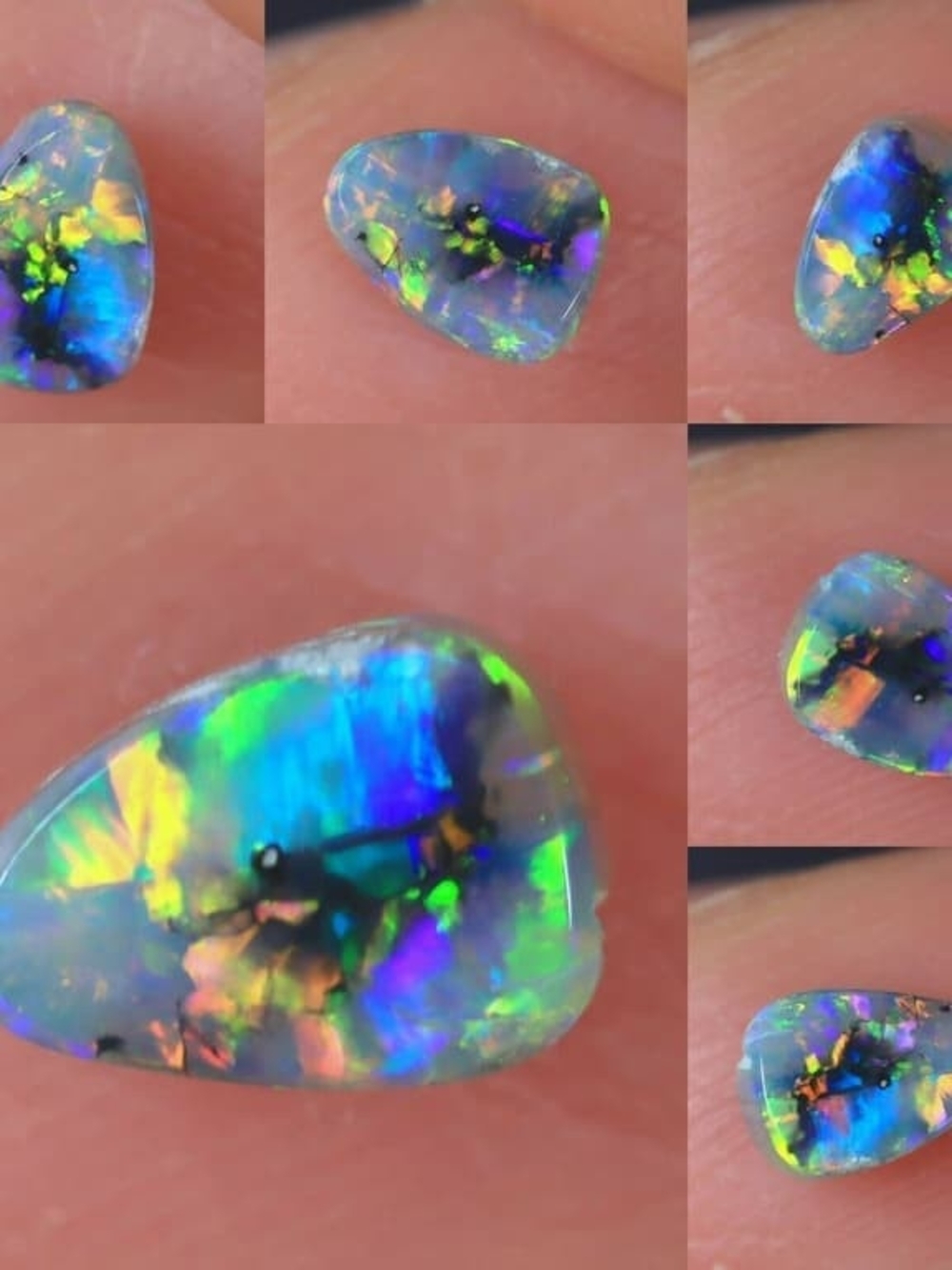 Natural 1.5ct Freeform Australian Lightning Ridge Opal
